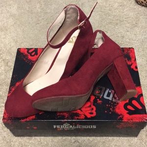 Fergalicious Red Wedge heels